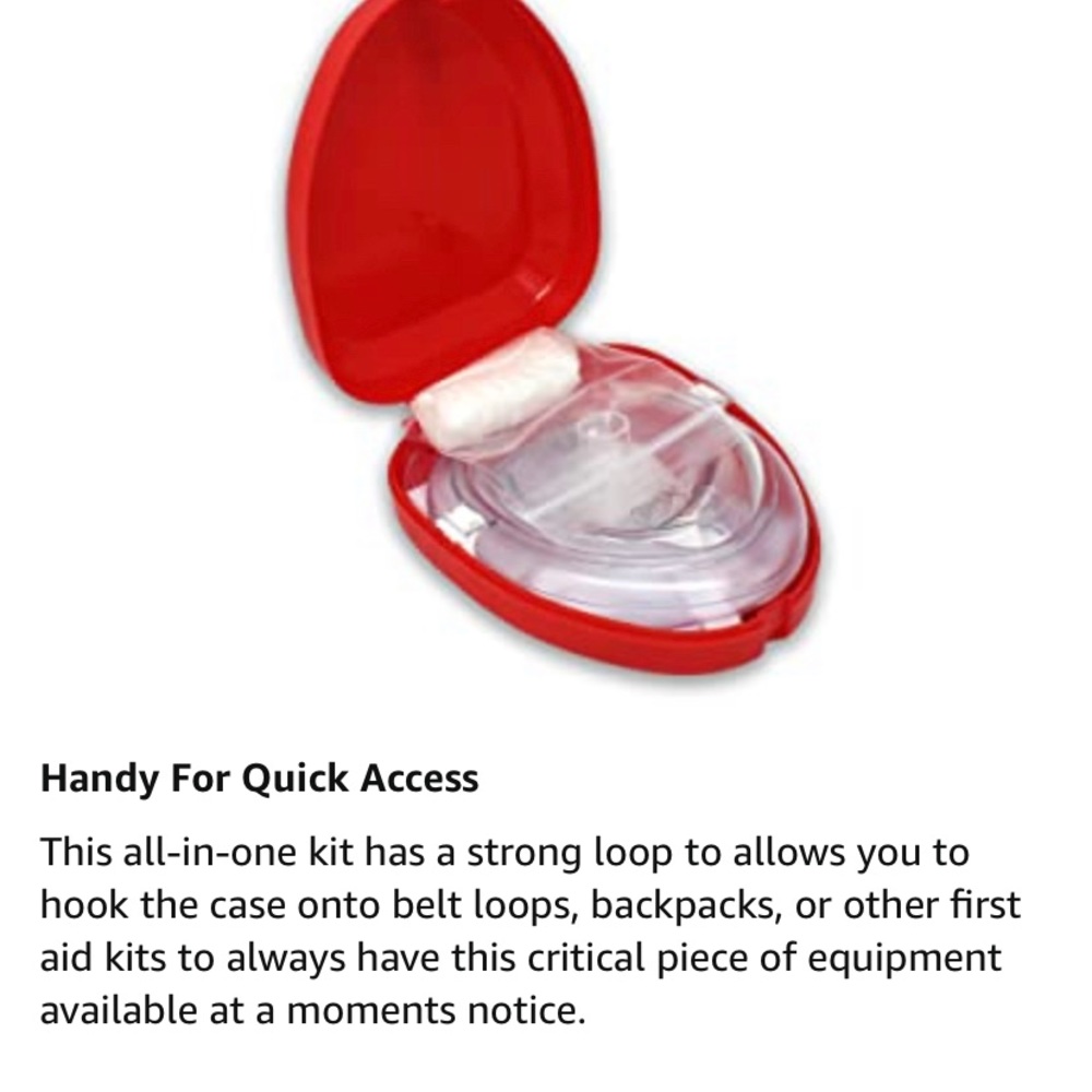 First Aid CPR Rescue Mask, Pocket Resuscitator NWT - Picture 10 of 14